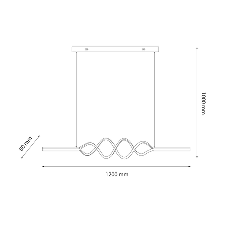 Lampa wisząca ANCONA 36W LED 4000K Milagro ML1575