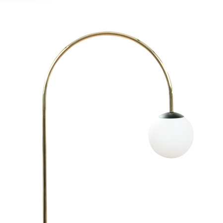 Lampa podłogowa złota łukowa z kulistym kloszem BOW 1xE14 Zuma Line 1279