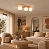 Lampa sufitowa Carter 3xE14 Biały + Natural Milagro MLP0228