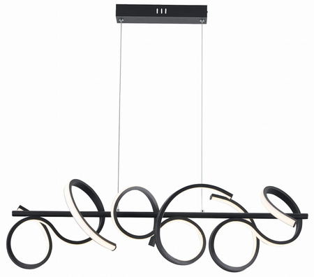 Lampa wisząca czarna spirala LED Lozanna Reality 343301-30