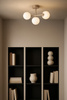 Beżowa lampa sufitowa z białymi kloszami ARDI Kaja Lighting K-5840
