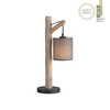 Lampka stołowa drewniana konstrukcja i zwisający abażur GREEN TRIBU 1xE27 Just Light 15784-29