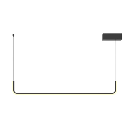 Lampa wisząca czarna liniowa LED o długości 90cm Urus 17W Maxlight P0644