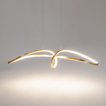Lampa wisząca CURVE GOLD LED Maytoni MOD156PL-L52G4K