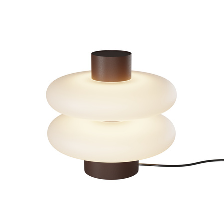 Lampa stołowa brązowa ze szklanym kloszem Nuvem LED 3000K Maytoni MOD497TL-L8BRK