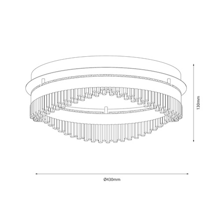 Lampa sufitowa PRECIOSA 36W LED Milagro ML1893