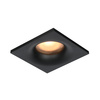 Czarne kwadratowe oczko podtynkowe IP44 1xGU10 Naru Italux DL-61903-IP44-BK