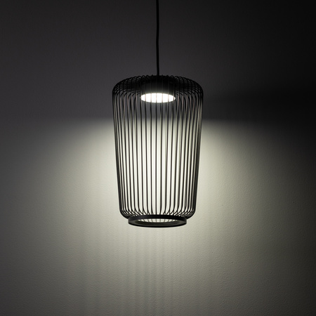 Lampa wisząca druciana w kolorze jedwabistego grafitu na żarowkę GX53 KENAI B Nowodvorski 12224
