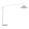 Lampa podłogowa łukowa z długim wysięgnikiem i dyskowym kloszem 1xE27 POISE A Nowodvorski 11686