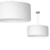 Lampa wisząca Casino biały abażur 50cm 1xE27 Milagro ML6374
