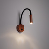 Kinkiet punktowy z elastycznym ramieniem w kolorze ceglanym LAGOS BRICK/BLACK 1XG9 Tk Lighting 11448