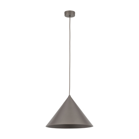 Lampa wisząca metalowy stożek w odcieniu brązu 33,5cm CONO L NEW BROWN 1XE27 Tk Lighting 11377