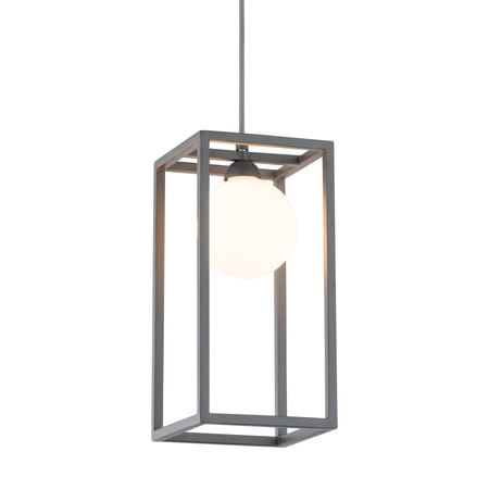 Lampa wisząca Daisy industrialna ramka w kolorze szarym Italux MD-BR4367-D1 GR