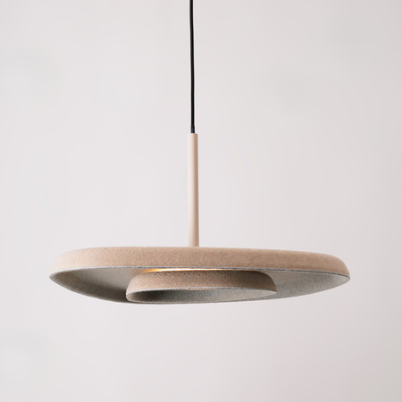 Lampa wisząca kremowo szara z filcu DEUX CREAM&GREY MAXLIGHT P0561
