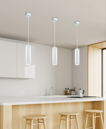 LAMPA WISZĄCA TUBA 1X50W GU10 6,3/25 BIAŁY Candellux 31-77684