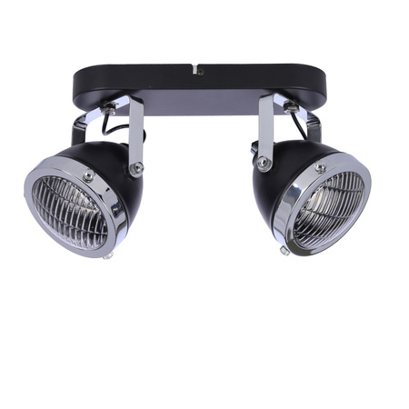Crazy lampa sufitowa listwa czarny 2x15w gu10 klosz bezbarwny Candellux 92-13309