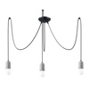Lampa wisząca pająk beton NESO 3 Sollux Lighting SL.1160