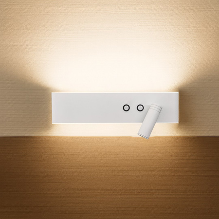 Kinkiet Resort prawy 10W + 3W LED 4000K Biały Milagro ML1569