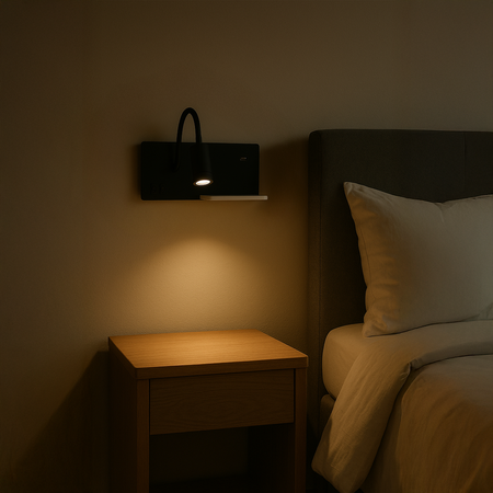 Kinkiet SHELF LED z półką port USB Milagro ML6344 ML6343 - kolor do wyboru