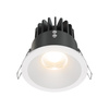 Białe okrągłe oczko podtynkowe średnica 8,5cm IP65 LED 3000K Zoom DL034-L12W3K-D-W Maytoni