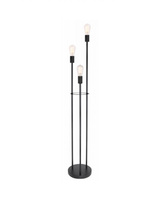 Lampa podłogowa MARTHA czarna metalowa Globo 54008-3S