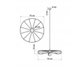 Lampa wisząca ESKOLA 70cm czarna metalowa THORO Sollux Lighting TH.010CZ