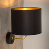 VEGA BLACK/GOLD KINKIET 1 TK Lighting 4663