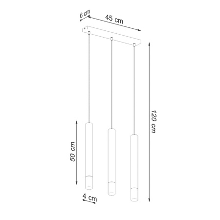 Lampa wisząca WEZYR metal szkło Sollux Lighting SL.0959 SL.0962