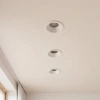Biała okrągła oprawa podtynkowa TINO R 15W CCT SWITCH WH Azzardo AZ7020