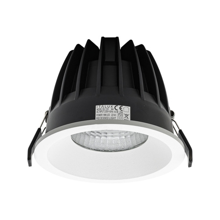Oprawa okrągła do wbudowania Rezzo LED 3000K IP54 Italux DG-125C/WK-WW/70