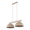Lampa wisząca dwa metalowe klosze na drewnianej belce OSLO SABIA 2xE27 Tk Lighting 11011