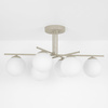 Kaszmirowa lampa sufitowa z białymi kulami RAYA Kaja Lighting K-6044