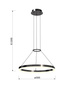 Lampa wisząca okrąg LED 50cm PERPIGNON Aviano Lighting 6049-0110