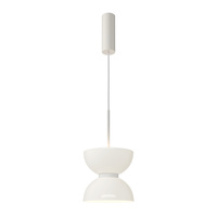 Biała pojedyńcza lampa ze szklanym kloszem LED 3000K Kyoto MOD178PL-L11W3K Maytoni