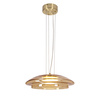 Lampa wisząca szklany bursztynowy klosz zewnętrzny OMBRE 34 cm 1xGX53 Candellux Studio 31-51080