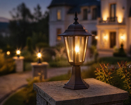 Czarna lampa zewnętrzna do ogrodu STANDARD CZARNY Kaja Lighting K-5009S