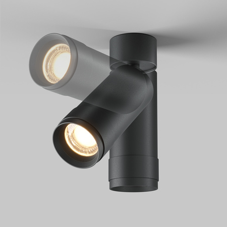 Regulowana czarna tuba natynkowa spotlight LED 3000K Focus Zoom C055CL-L12W3K-Z-B Maytoni