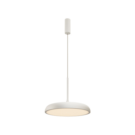 Biała płaska lampa wisząca o średnicy 40cm LED 3000K Gerhard MOD189PL-L18W3K1 Maytoni