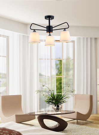 LAMPA WISZĄCA MORLEY 3 CZARNY Candellux 50203091