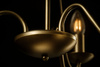 Złota lampa wisząca - świecznik w stylu glamour BARTEZ Kaja Lighting  KZ-3990