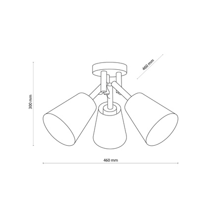 Lampa sufitowa VAIO WHITE III TK Lighting 665