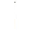 Lampa wisząca cienka brązowa karbowana rurka 50cm FERRO NEW BROWN 1xG9 Tk Lighting 11425
