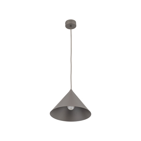Lampa wisząca metalowy stożek w odcieniu brązu 26cm CONO M NEW BROWN 1XE27 Tk Lighting 11376