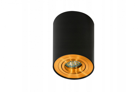 Czarno-złota tuba sufitowa BROSS 1 BK/GO AZZARDO AZ2955