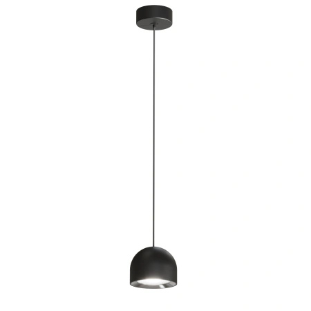 Czarna lampa wisząca o średnicy 10cm Saila LED 3000K PL0115-BK Yaskr