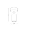 Oprawa sufitowa, kinkiet NEX SABIA 1XGU10 Tk Lighting 11366