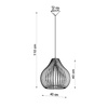 Lampa wisząca APRILLA naturalne drewno Sollux Lighting SL.0639
