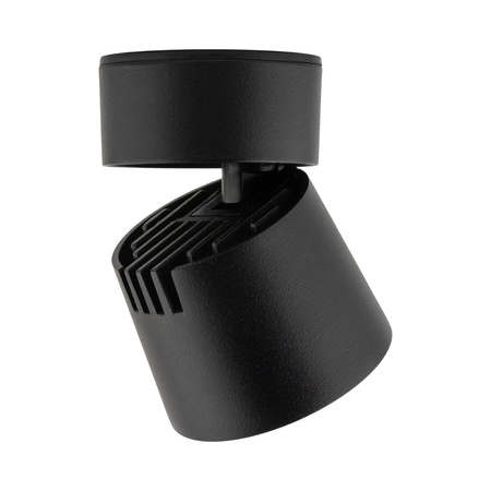 Czarna oprawa natynkowa ruchoma tuba wybór barwy światła KYOTO BLACK CCT 7W Tk Lighting 18152