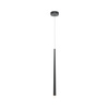 Pojedyńcza lampa wisząca czarny smukły sopel LED Cascade MOD132PL-L6BK Maytoni