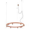 Lampa wisząca okrąg o średnicy 116cm w kolorze terakota 17xGU10 R35 + LED zintegrowany FOURTY  ROUND LED Nowodvorski 12420